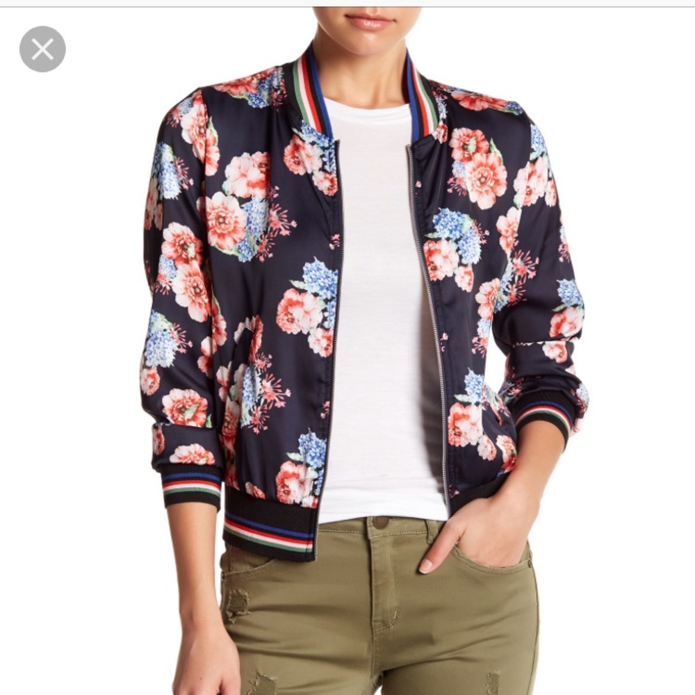 Jolt Floral Bomber Jacket